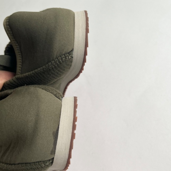 Men’s New Teva Olive Green Canvas Leather Rubber Outsole Sneakers Mules Size 10 - Picture 11 of 14